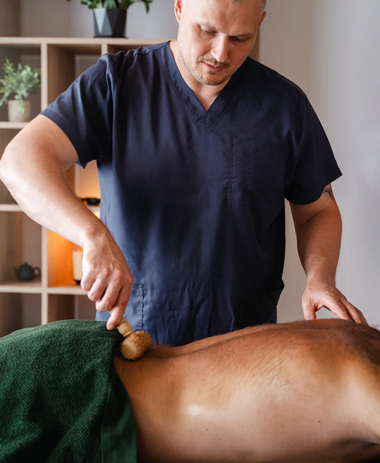 Relaxing stress-free massage therapy